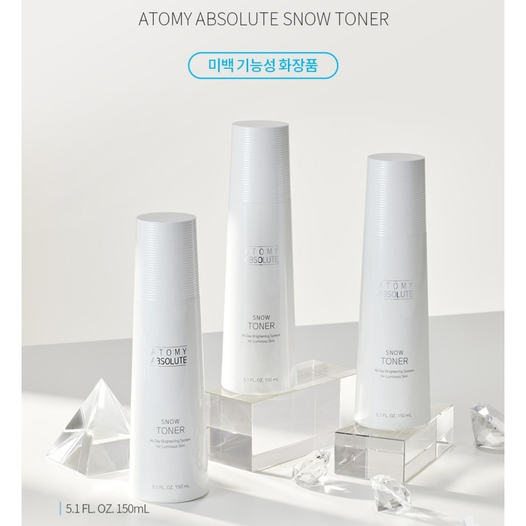 Atomy Absolute Snow Toner Melembab, Cerah, Buang Sel Mati