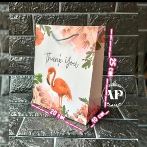 paper bag tali/paper bag motif thank you per lusin