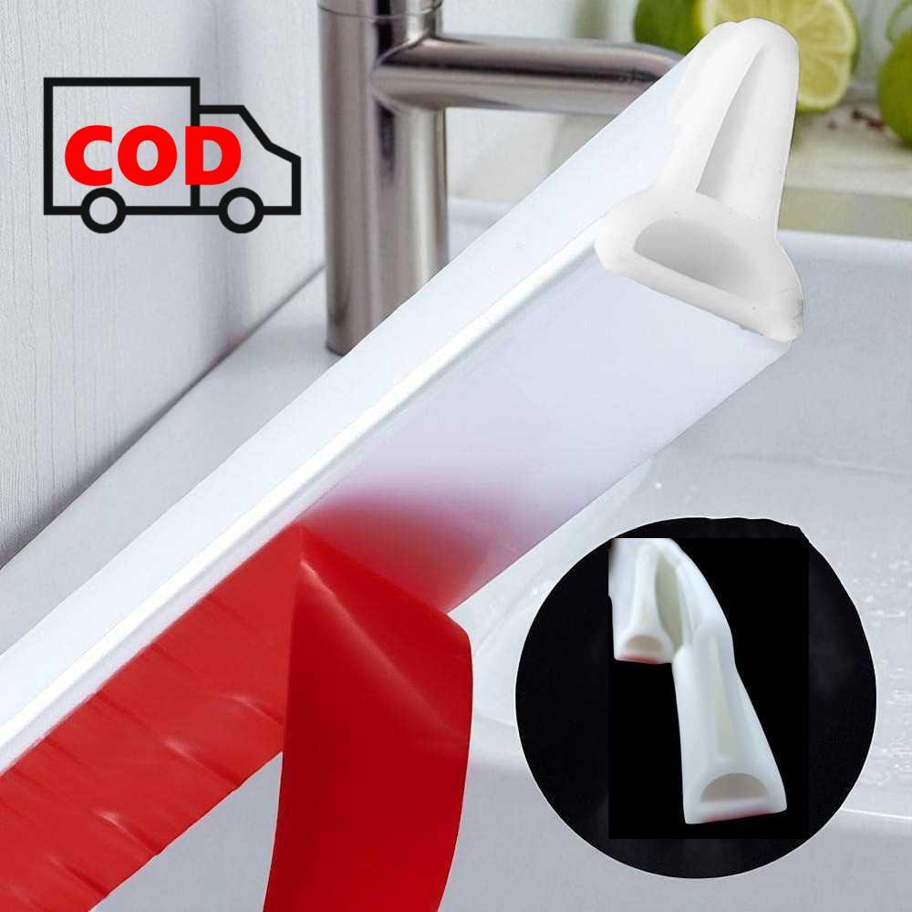 Karet Penahan Air Silikon 3CM Kamar Mandi Banjir Bawah Pintu Rumah Penghalang Cipratan Wastafel Mesi