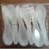 Sendok makan plastik bebek bening 1 pack