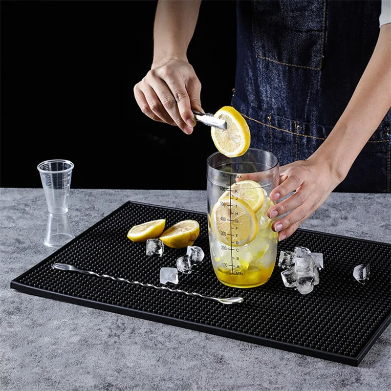 One Two Cups Bar Mat Rubber Anti Slip Tatakan Gelas Alas Meja - TY3