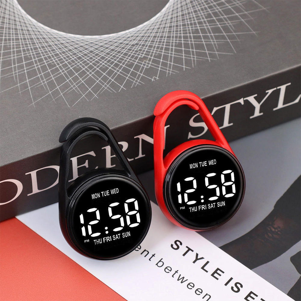 ORI Obotsnoi Jam Pocket Watch Digital LED Gantungan Kunci Waterproof - PJX1600
