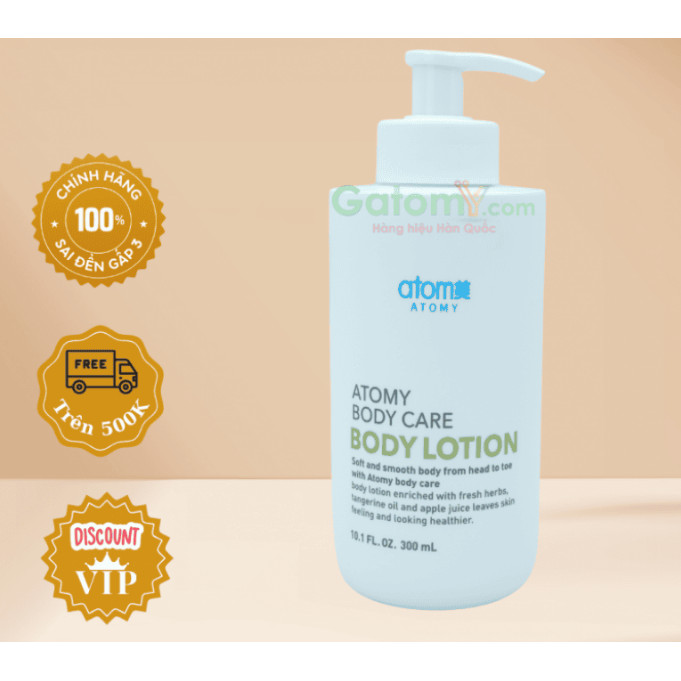 ATOMY BODY CARE BODY LOTION 300 ML | Pelembab tubuh wangi berformula lembut.