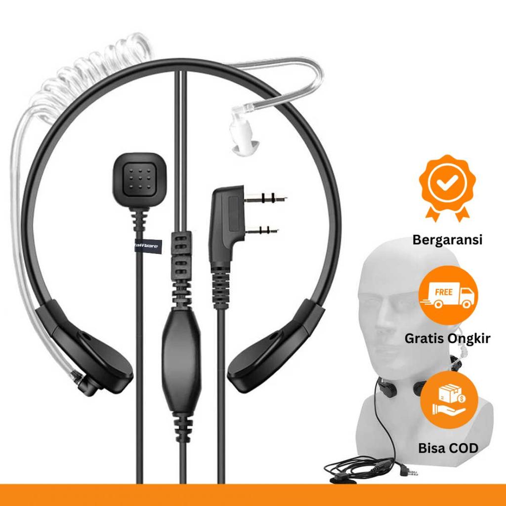 Taffware Headset HT FBI Finger PTT Acoustic 2 Pin UV-5R UV-B5 UV-B6