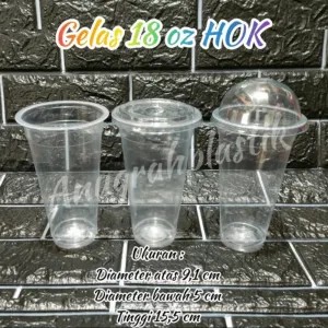 Gelas HOK uk 18 Oz / Gelas HOk 18 Oz isi -+25 pcs