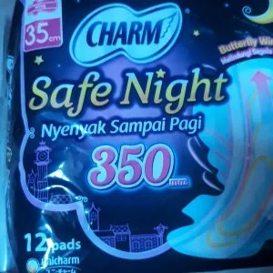 CHARM SAFE NIGHT - 35cm ( isi 12 ) / Pembalut 350g