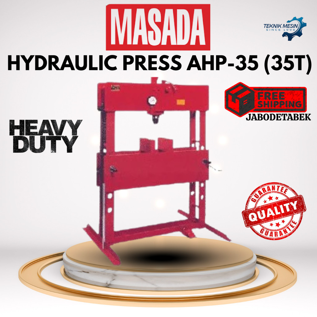 MASADA  HYDRAULIC PRESS AHP-35 (35T) / MESIN ALAT PRESS HIDROLIK / MUTIFUNGSI MESIN DONGKRAK PRESS H