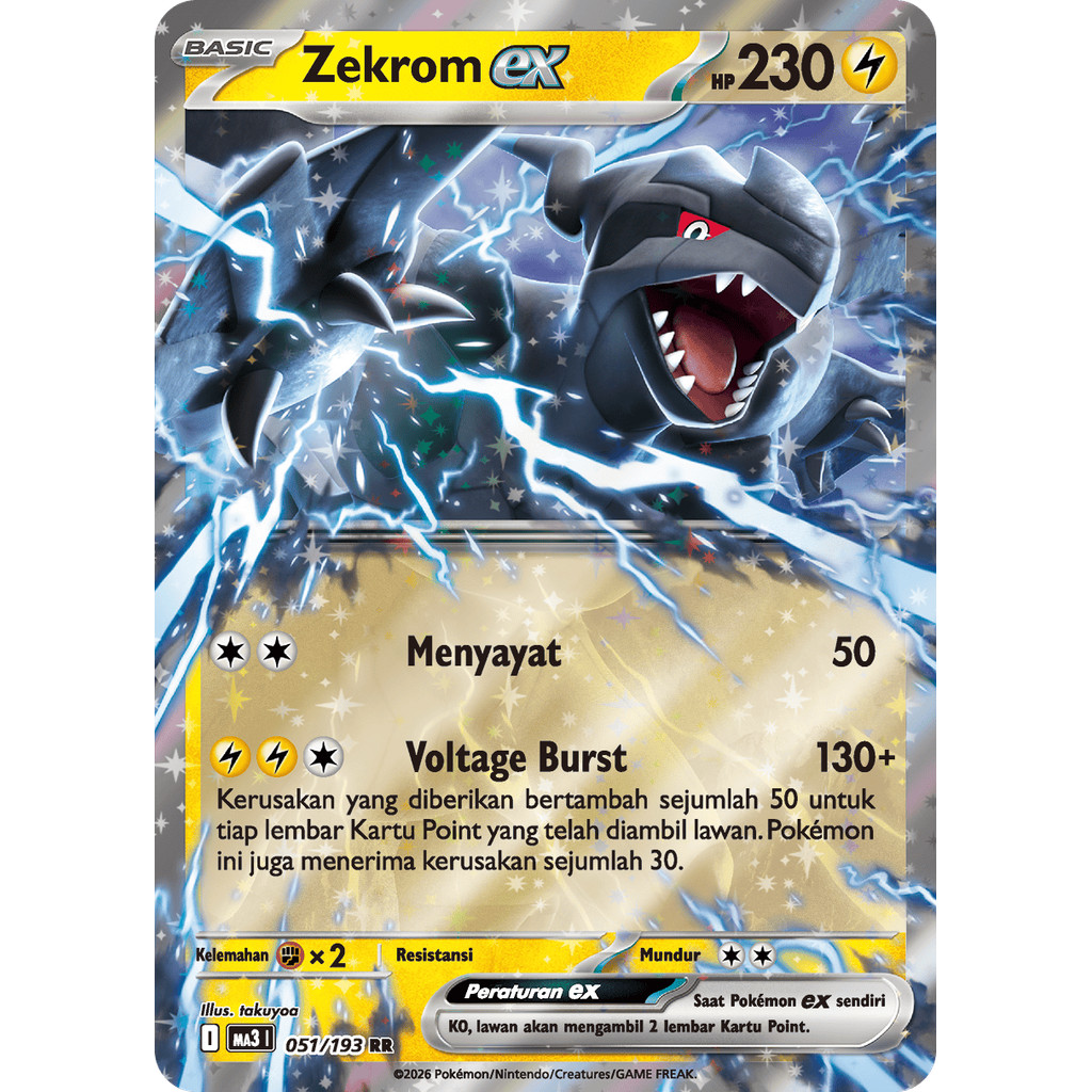 Zekrom EX Pokemon TCG Indonesia