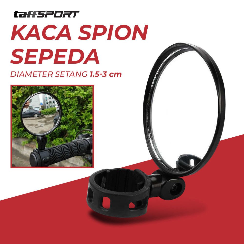 Kaca Spion Sepeda Lipat MTB Gunung Bike Rearview Blindspot Cermin Cembung Fleksibel 360 Derajat Univ