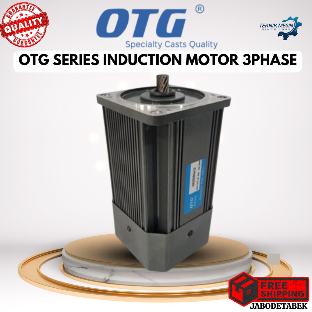 OTG SERIES INDUCTION MOTOR 3PHASE 4POLE 380V TYPE 5IK40GN-S3 40W / INDUCTION MOTOR 3 PHASE / MOTOR 3