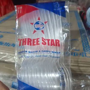 Sendok Makan Plastik (Bening) 1per pack