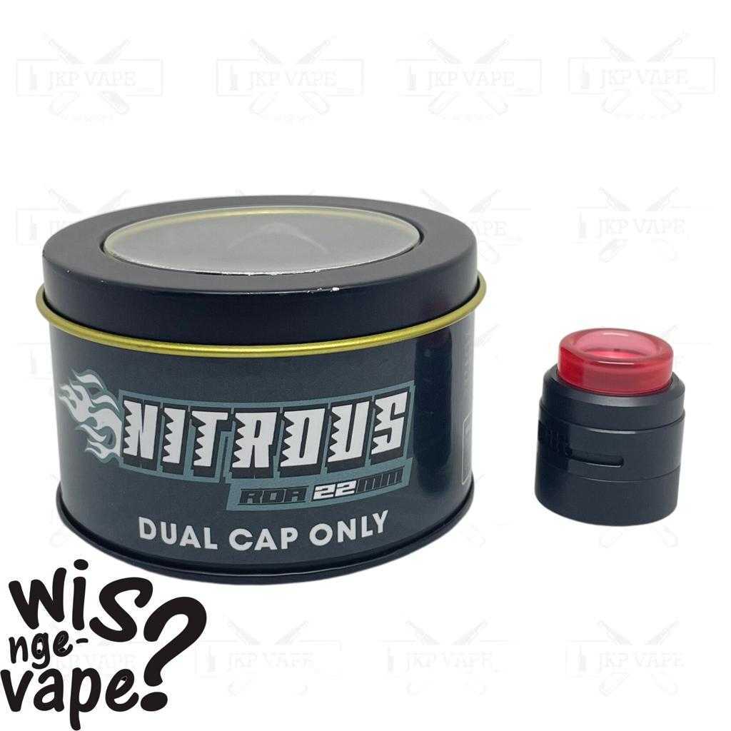 Nitrous Plus Rda Dual Coil Cap Only By Damnvape Authentic