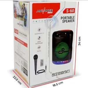 speaker bluetooth advance s-60 (free mic)