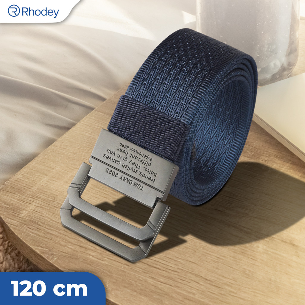 BTR MARKET Rhodey Craftman Tali Ikat Pinggang Pria Canvas Buckle Belt - B1030 Produk Ori Bisa COD