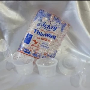 Cup saos victory / cup sambal 100 ml Fliptop 100ml