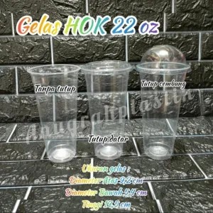Gelas HOk uk 22 Oz / Gelas HOK uk 22 Oz isi -+ 25 pcs
