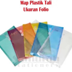 Map plastik Tali warna Bening 1pcs 100g