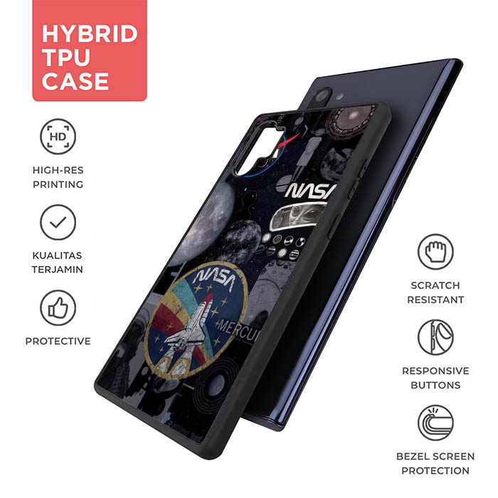 Nasa Retro B0637 Casing HP Custom Hardcase Softcase Samsung Galaxy Note 20 10 Ultra Plus Case Cover