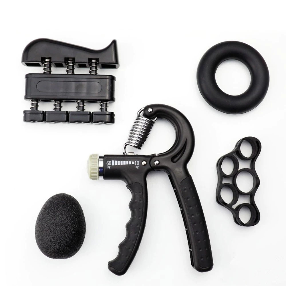 Alat Fitness Tangan Handgrip Adjustable 10-60kg Finger Gripper Per Olahraga Otot Jari Kekuatan 5 in 