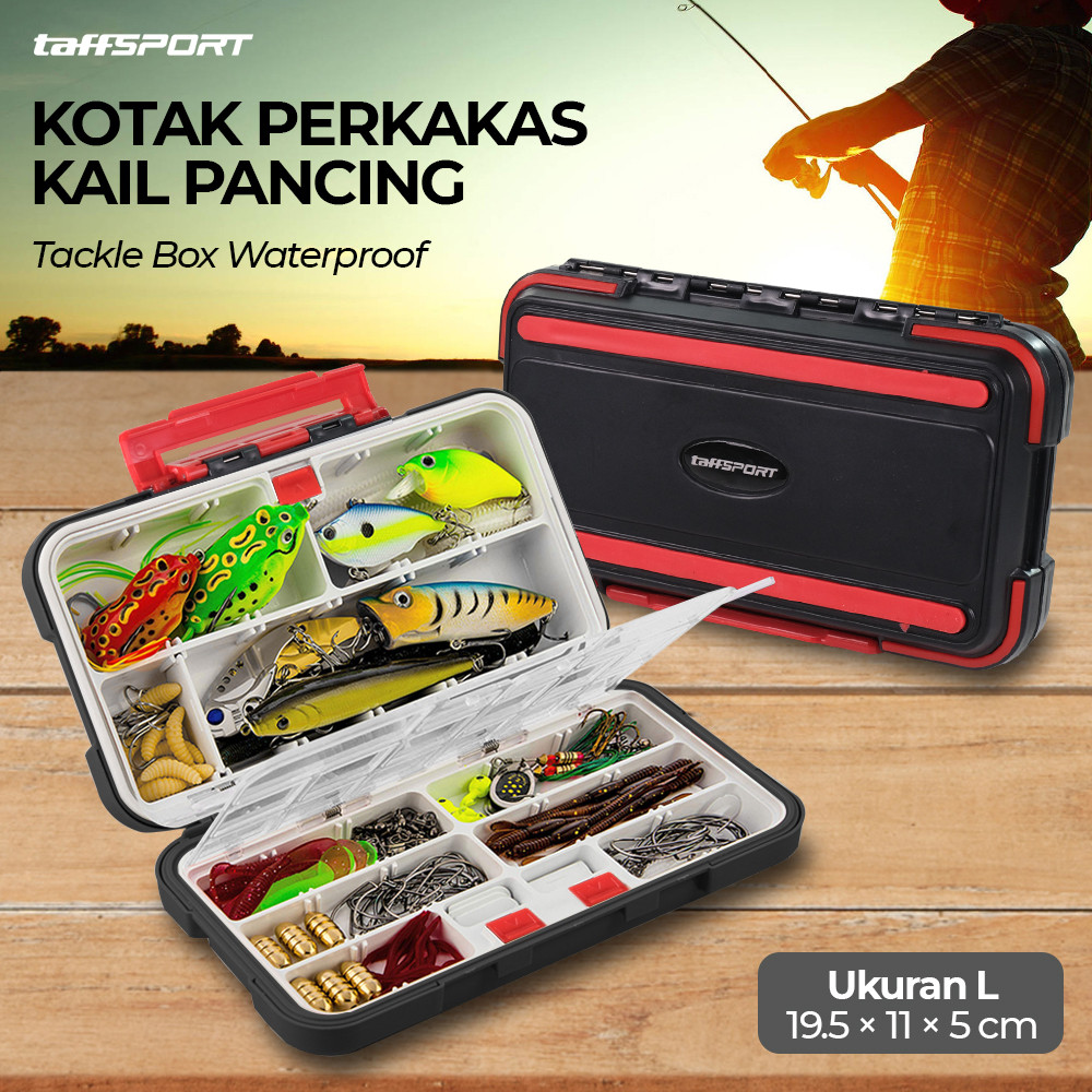 Kotak Penyimpanan Alat Pancing Sekat Transparan Tackle Box Anti Air Portable- DY029 Barang berkualit