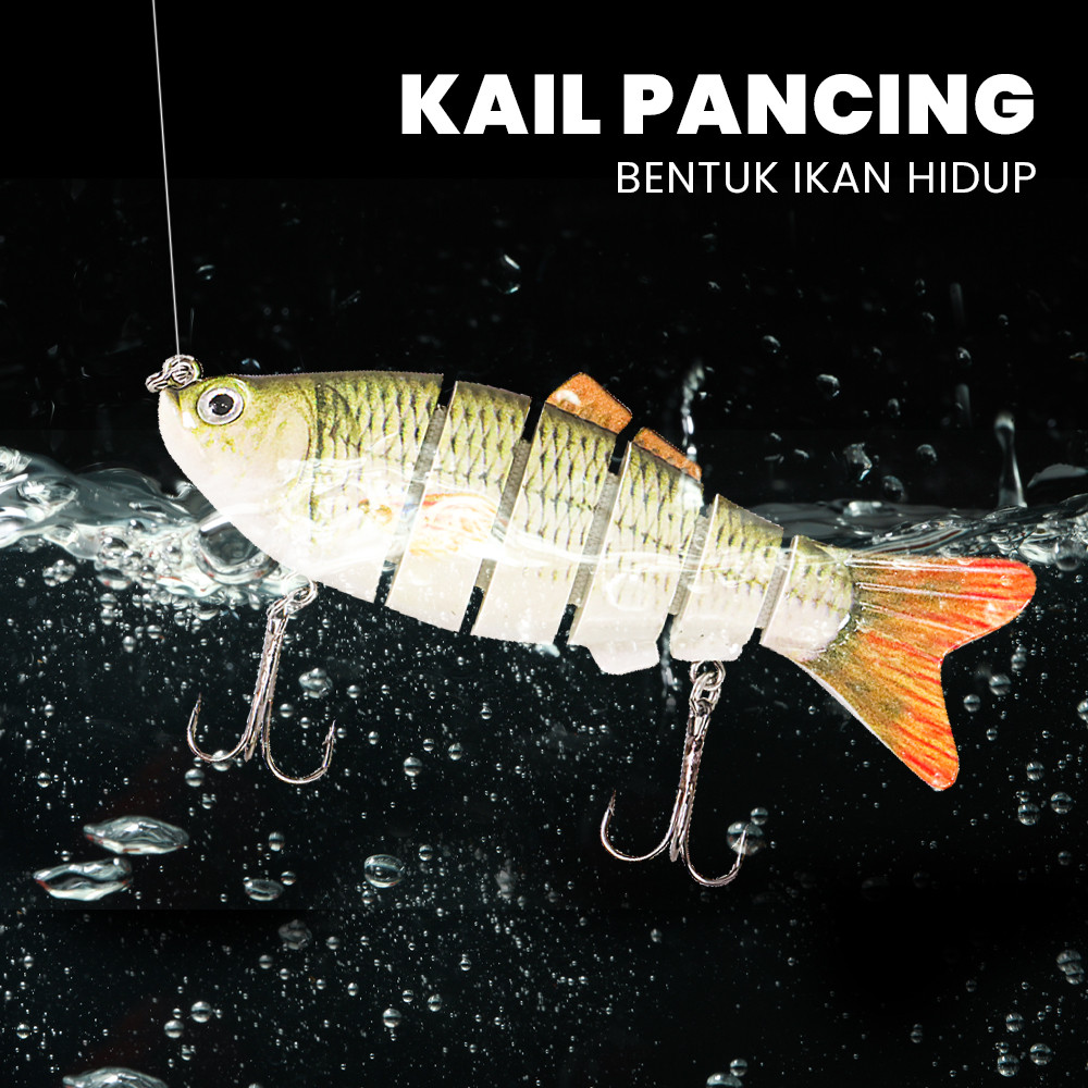TaffSPORT Umpan Pancing Jointed Bait Fish Lure 9.5cm 20g 1 PCS - VSJ06-4