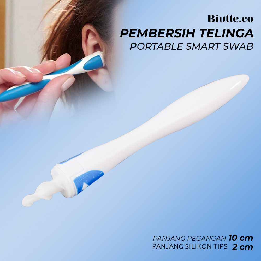 Biutte.co Smart Swab Pembersih Telinga Silikon Earwax Remover Portable - IM-SS-EN-01