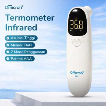 TaffOMICRON Thermogun Infrared Digital Pengukur Suhu Badan Dengan Memory Otomatis