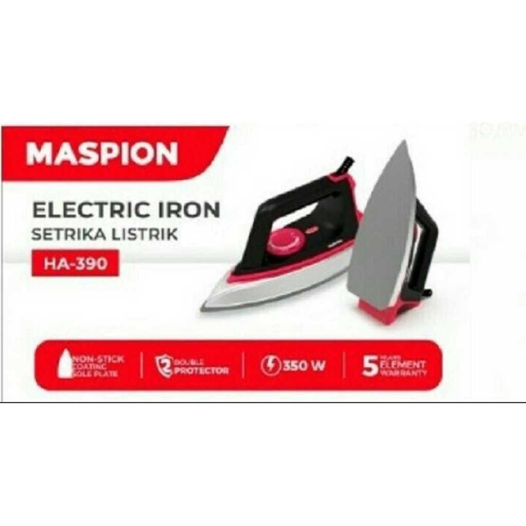 Maspion Setrika Ha390 Garansi Resmi Maspion Ha-390 Ha 390