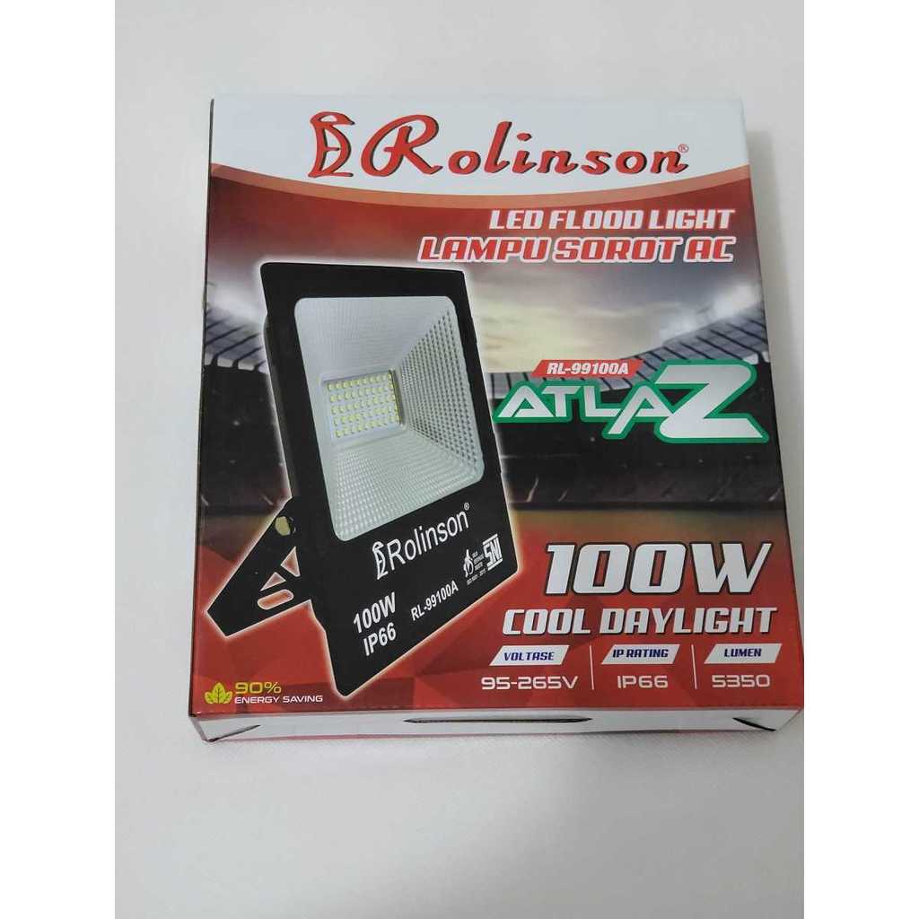 Rl-99100A Lampu Sorot Ac 100 Watt Rolinson Atlaz Ip66 Tembak Flood Led