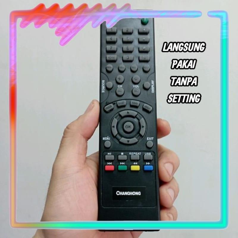 Remot Remote LCD LED TV Pengganti Tanpa Setting Changhong 32D2000A 32D2000 (LANGSUNG PAKAI)
