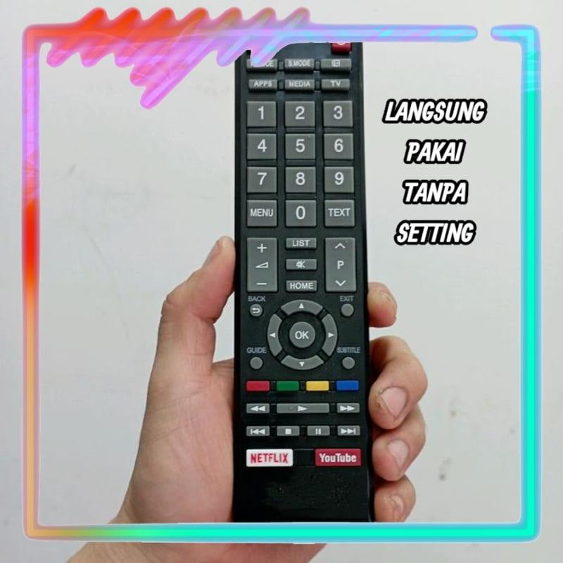 Remot Remote Smart TV Universal Tanpa Setting Toshiba 32L5995 43L5995 49L5995 (LANGSUNG PAKAI)