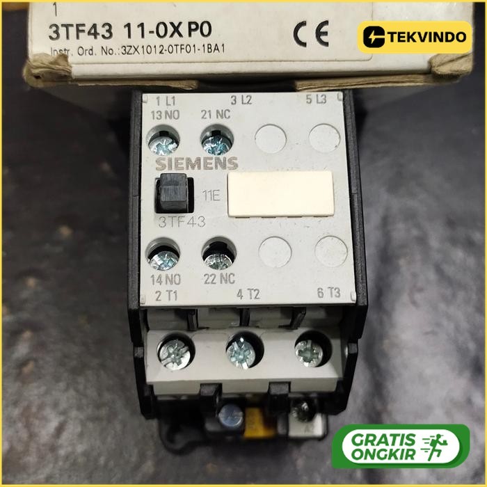 kontactor Siemens 3TF43 11-OXPO 110v
