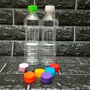 Botol Plastik kotak 500 ml ( botol minyak )