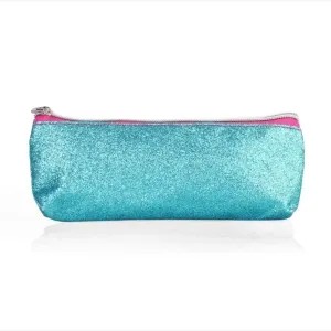 kotak pensil/ tempat pensil/ dusgrip Glitter biru