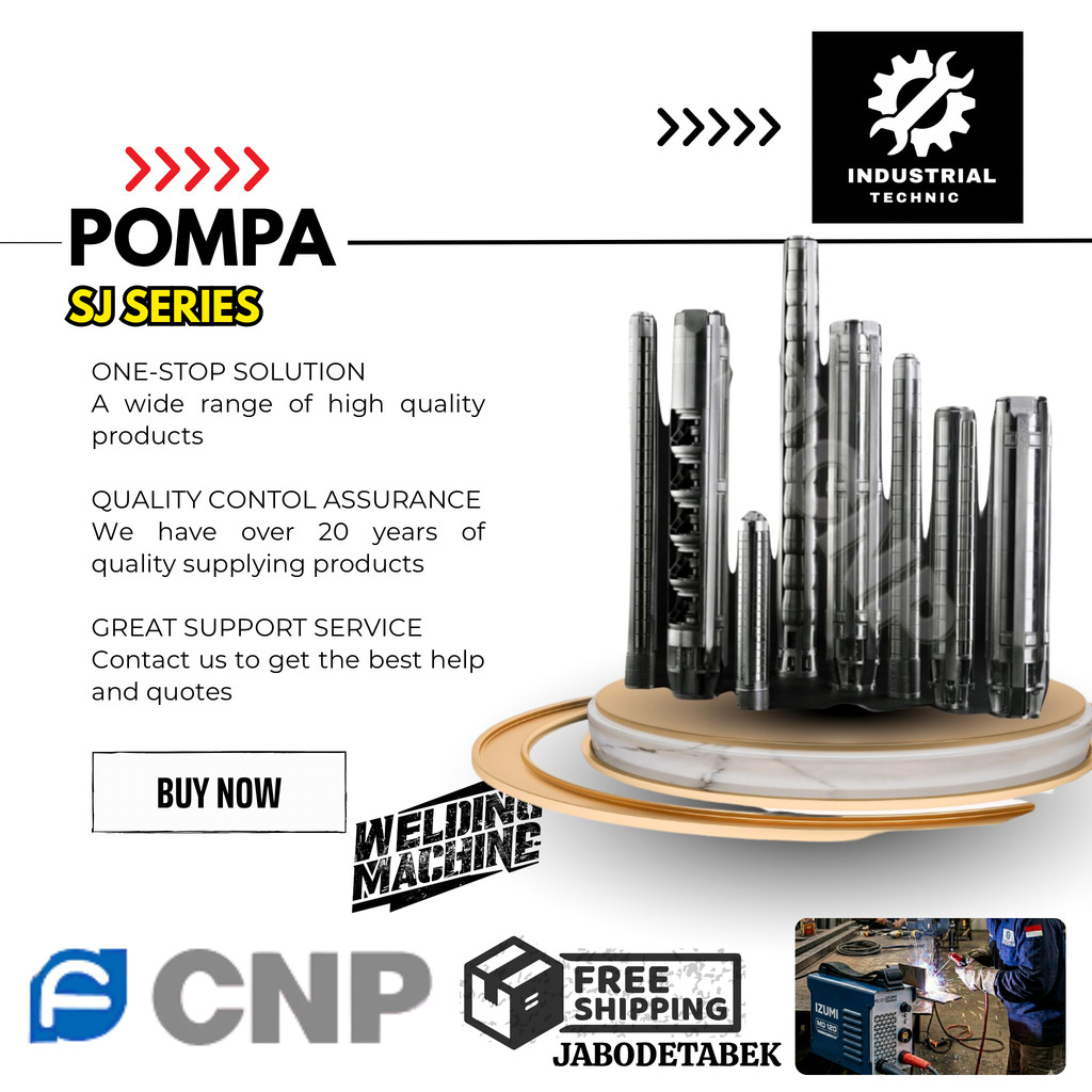 PUMPA SUBMERSIBLE PUMP CNP SJ5-17 1,5KW FLOW/HEAD AT MAX EFFICIENCY:5 m3/h @ 64 m C/W MOTOR 3PHASE /