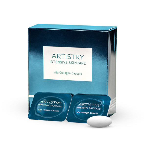 ARTISTRY Intensive Skin Care Vita Collagen Capsule Skincare Wajah 1 box = 14 pcs AMWAY
