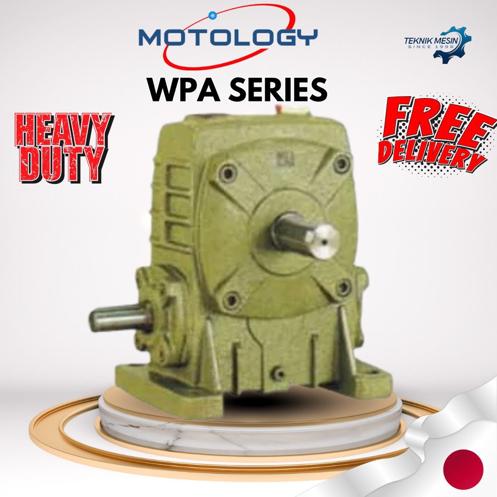 GEARBOX MOTOLGY WPA 155 RATIO 1:10-60/ GEARBOX WPA/ GEARBOX SPEED REDUCER WPA/ GEARBOX REDUCER/ WORM