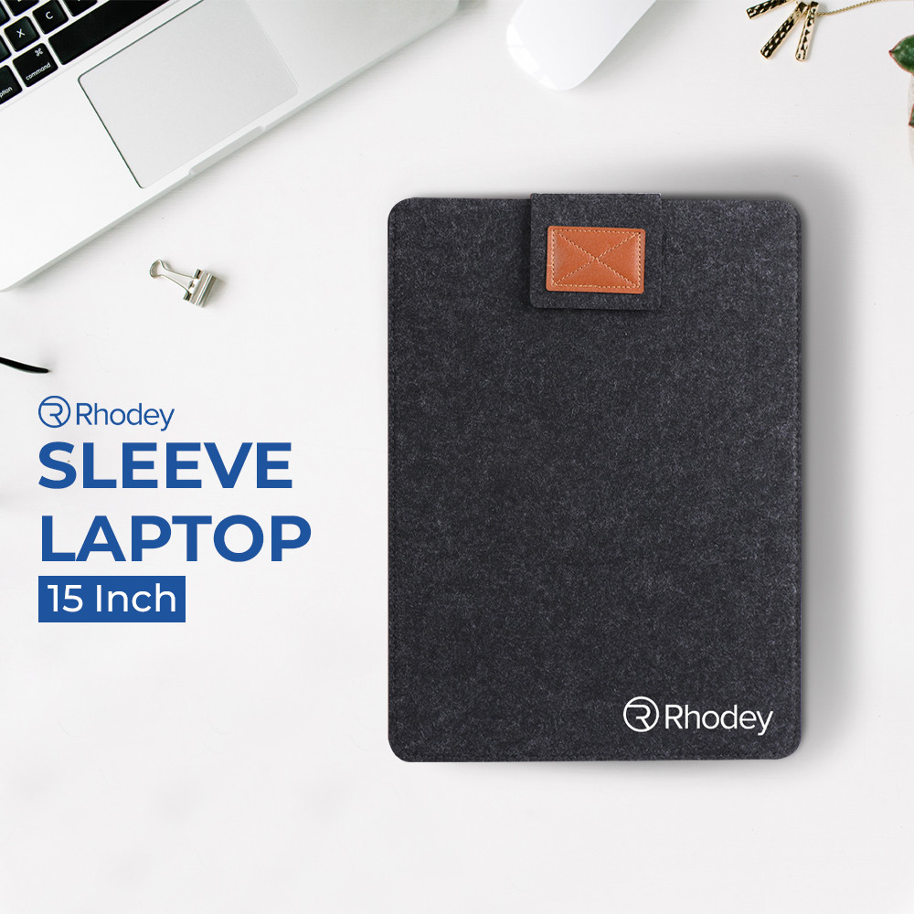 Rhodey Sleeve Case Tas Pelindung Laptop Tablet Wool Felt - DA98