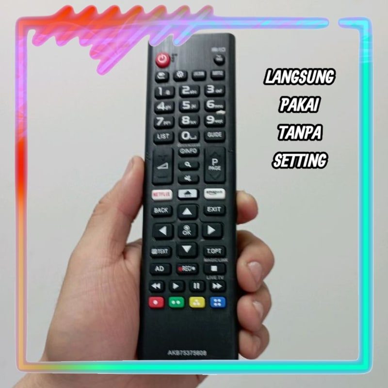 Remot Remote TV Universal Tanpa Setting LG 32LK6100 32LK6200 43LK5900 43LK6100 43UK6300 43UK6400 43U