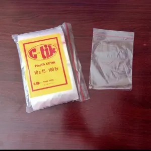 Plastik klip C-tik uk 10 x 15 tebal 04 300g