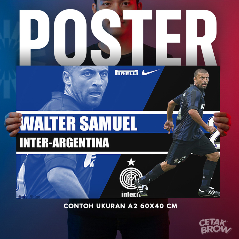 Poster Inter Milan Stadio San Siro Giuseppe Meazza Night Lights Curva Nord Atmosphere Photography Bi