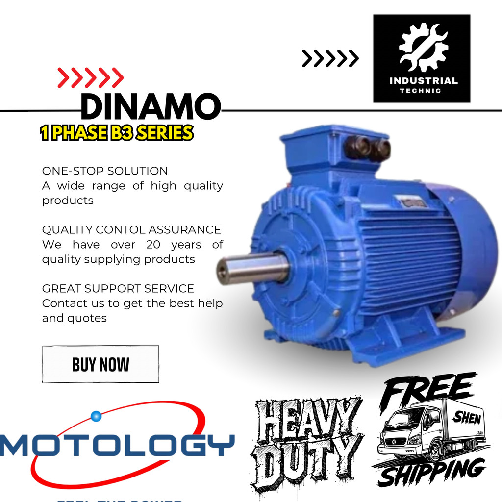 MOTOLOGY DINAMO 1 PHASE 2 POLE 2HP B3 aksaas