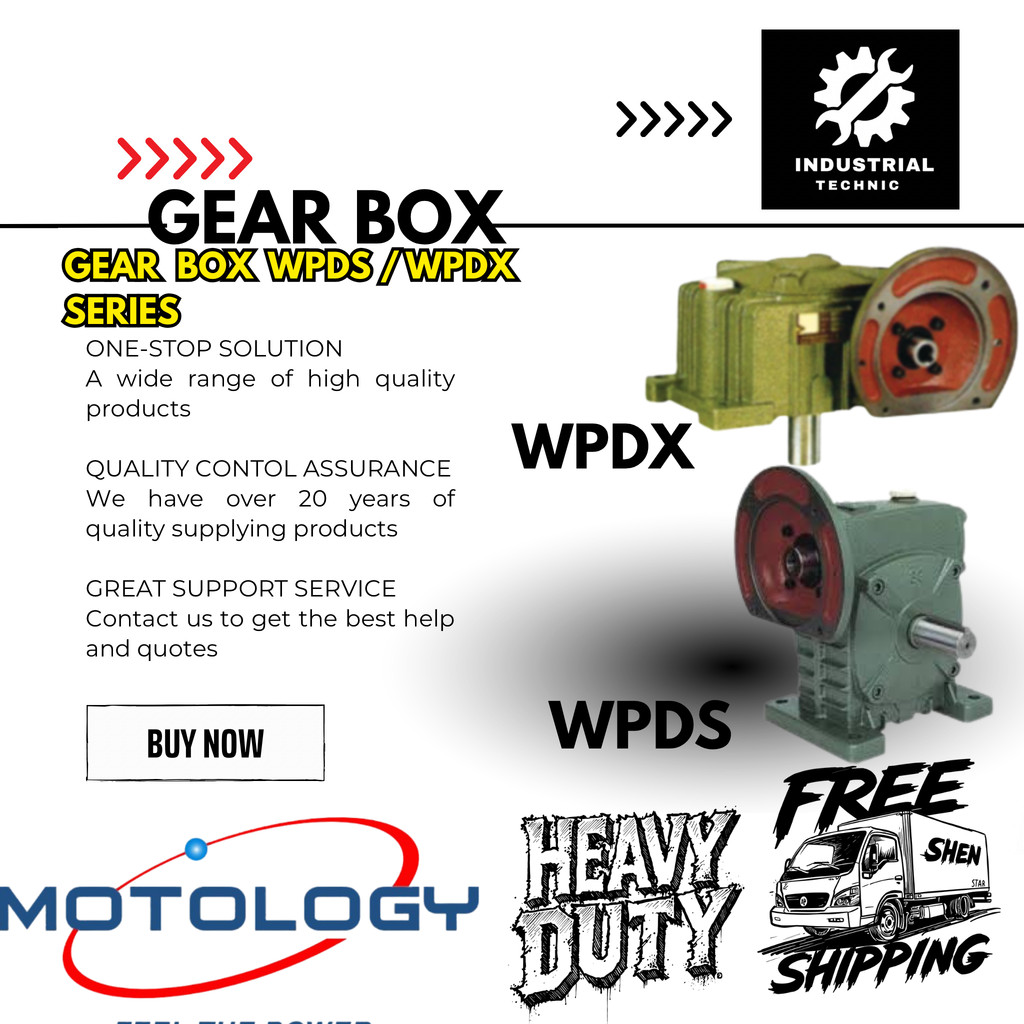 GEARBOX MOTOLOGY WPDS 60 RATIO 1:10-60/ GEARBOX WPDS/ GEARBOX SPEED REDUCER WPDS/ GEARBOX REDUCER/ W