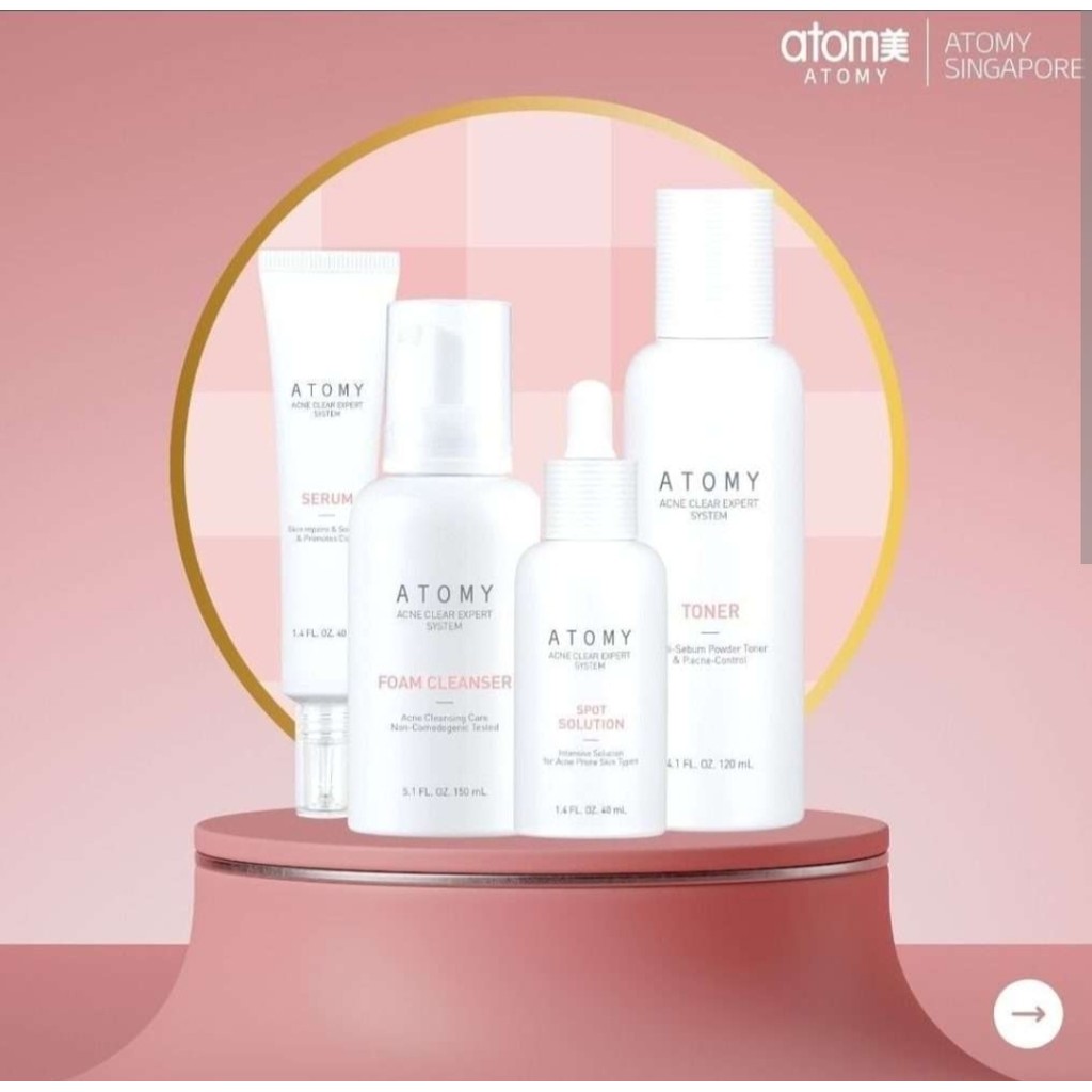 Atomy Acne Clear Expert System | Skincare Kulit Jerawat, Mengurangi Minyak & Membantu Menenangkan Ac