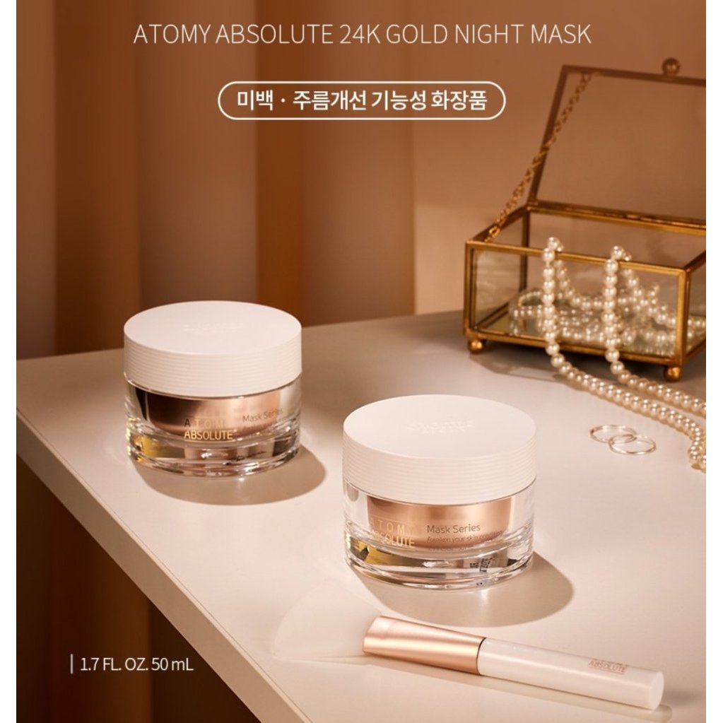 Atomy Absolute 24k Gold Night Mask Masker Wajah Anti Penuaan