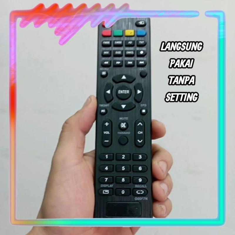 Remot Remote LCD LED TV Universal Tanpa Setting Aoyama Comytec One-Mi G00F7N (LANGSUNG PAKAI)