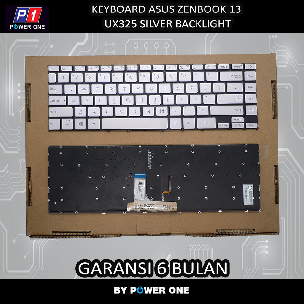 Keyboard Asus Zenbook 13 ux325 ux325e ux325ea Silver Backlite