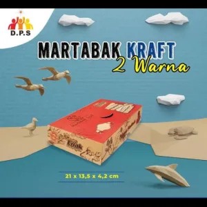 Dus martabak manis kraft motif / dus terang bulan kraft motif PER 10 PCS