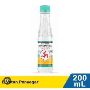 larutan cap kaki tiga 200 ml botol kecil