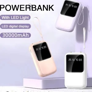 Lentiven Powerbank 30000 MAH Original 1pcs warna Random 200g